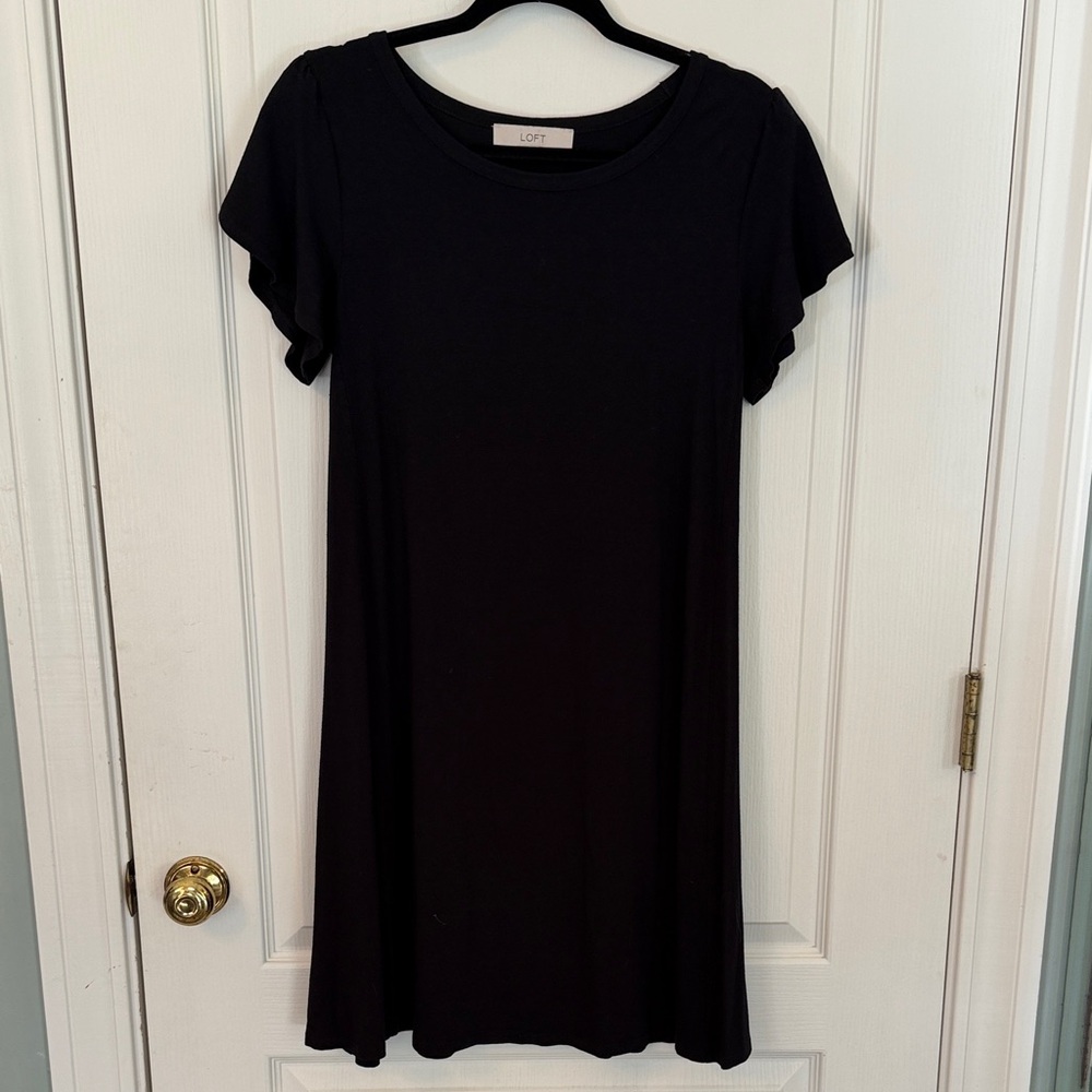LOFT Classic Black Mini Dress